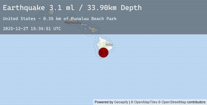 Map of ISLAND OF HAWAII, HAWAII