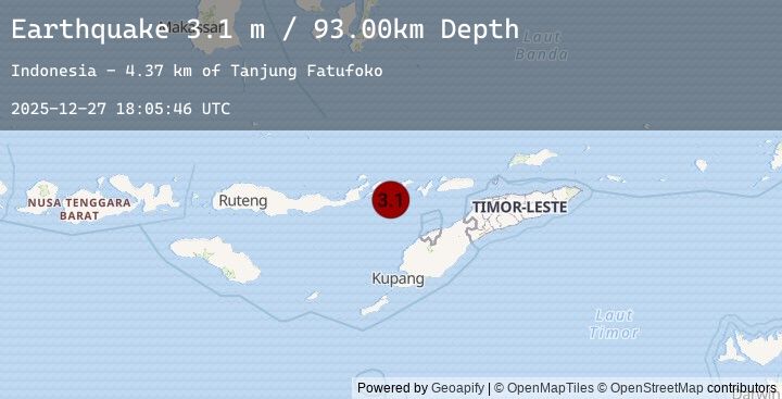 Map of FLORES REGION, INDONESIA