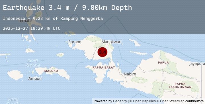 Map of PAPUA, INDONESIA