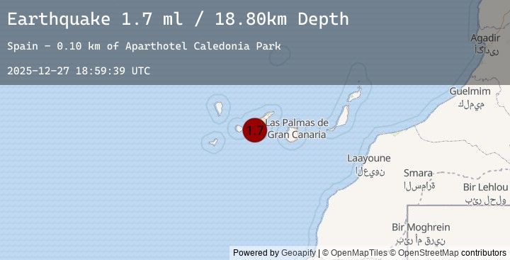 Map of CANARY ISLANDS, SPAIN REGION