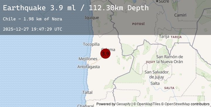 Map of ANTOFAGASTA, CHILE