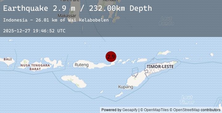 Map of FLORES REGION, INDONESIA