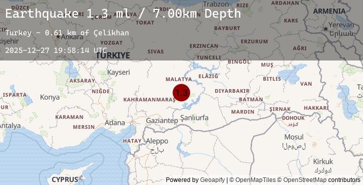 Map of EASTERN TURKEY
