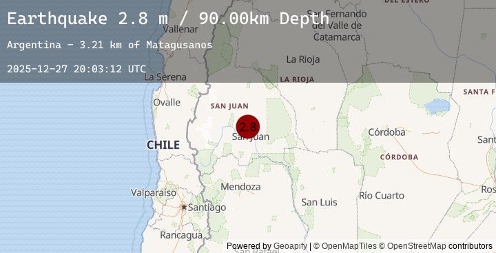 Map of SAN JUAN, ARGENTINA