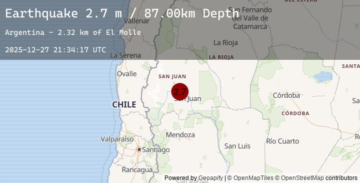 Map of SAN JUAN, ARGENTINA