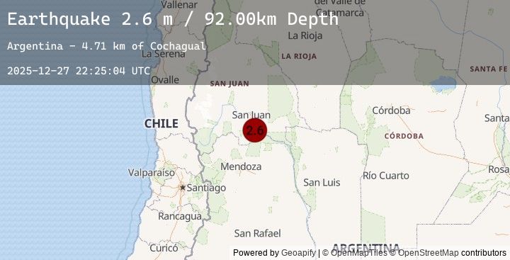 Map of SAN JUAN, ARGENTINA