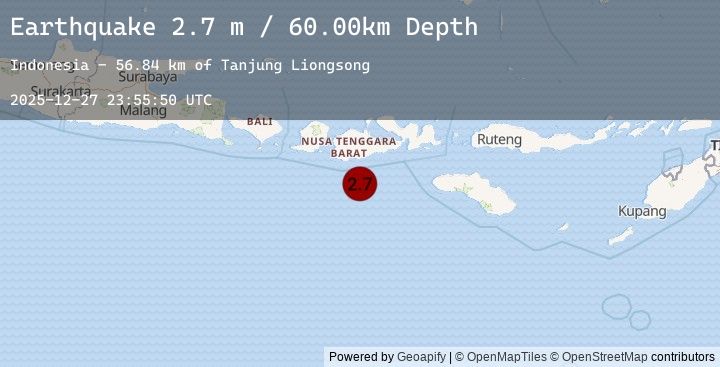 Map of SUMBAWA REGION, INDONESIA