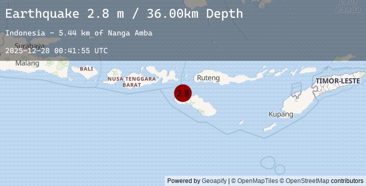 Map of SUMBA REGION, INDONESIA