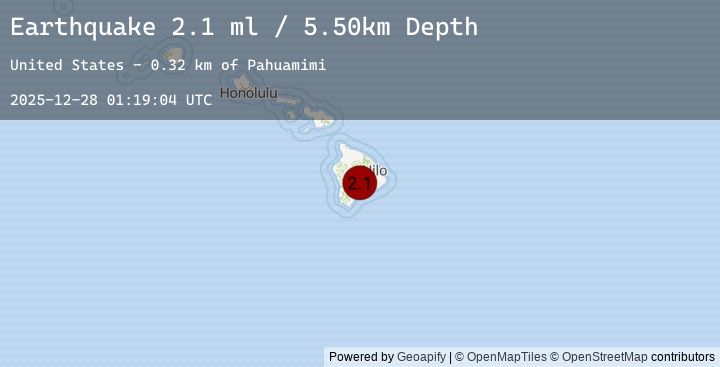 Map of ISLAND OF HAWAII, HAWAII