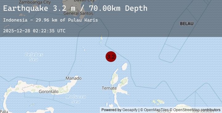 Map of KEPULAUAN TALAUD, INDONESIA