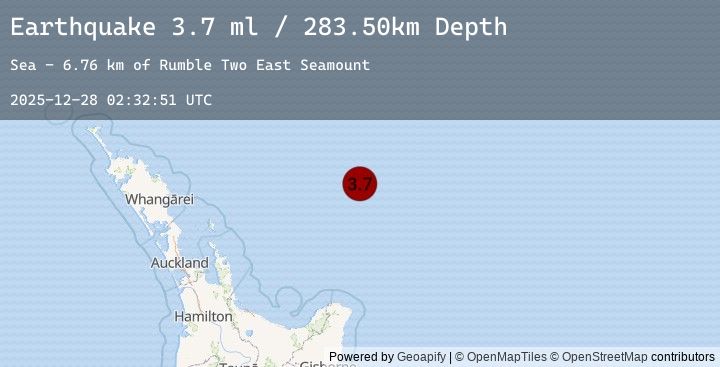 Map of OFF E. COAST OF N. ISLAND, N.Z.