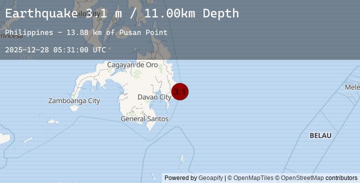 Map of MINDANAO, PHILIPPINES