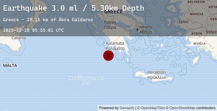 Map of SOUTHERN GREECE