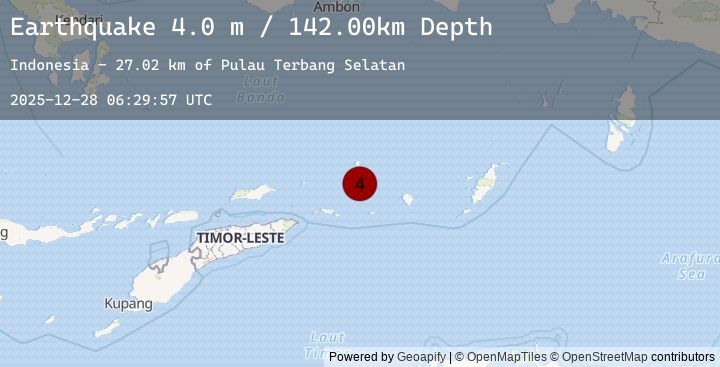 Map of KEPULAUAN BARAT DAYA, INDONESIA