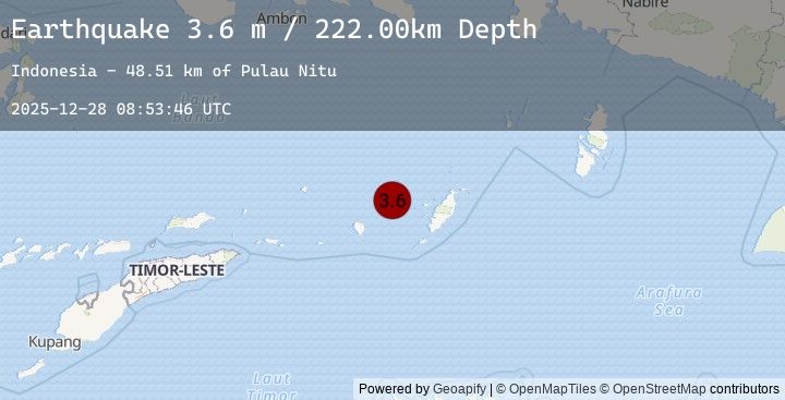 Map of KEP. TANIMBAR REGION, INDONESIA