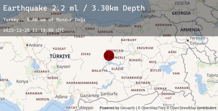 Map of EASTERN TURKEY