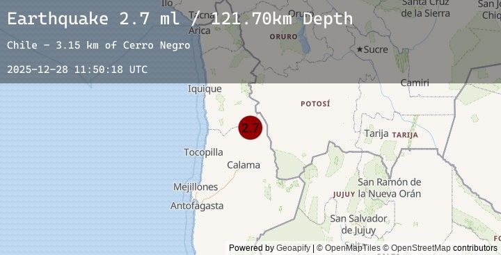 Map of ANTOFAGASTA, CHILE