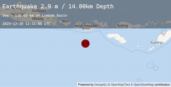 Map of SOUTH OF SUMBAWA, INDONESIA