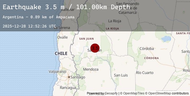Map of SAN JUAN, ARGENTINA
