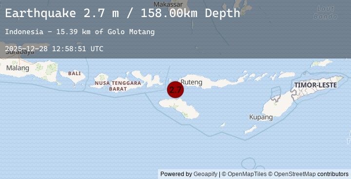 Map of FLORES REGION, INDONESIA