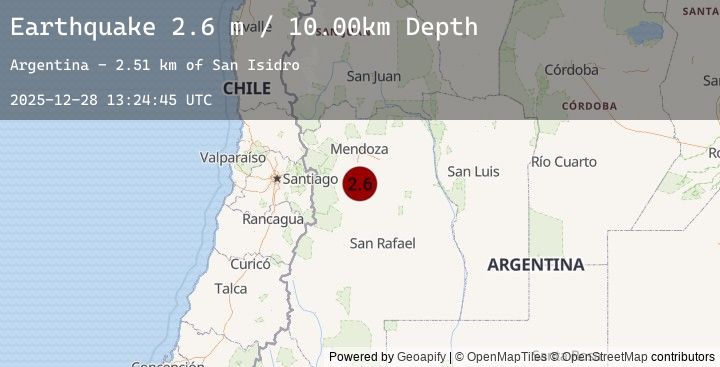 Map of MENDOZA, ARGENTINA