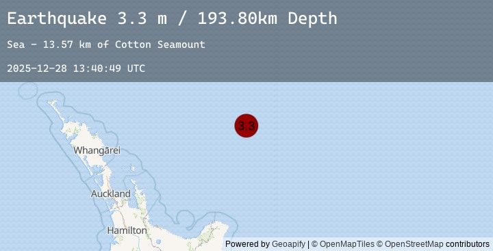 Map of OFF E. COAST OF N. ISLAND, N.Z.