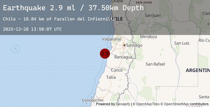 Map of OFFSHORE O'HIGGINS, CHILE