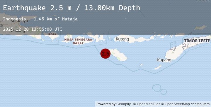 Map of SUMBA REGION, INDONESIA