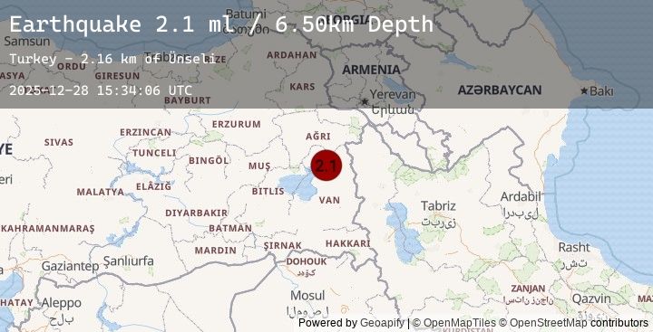Map of EASTERN TURKEY