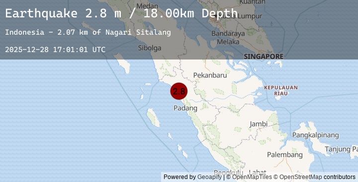 Map of SOUTHERN SUMATRA, INDONESIA