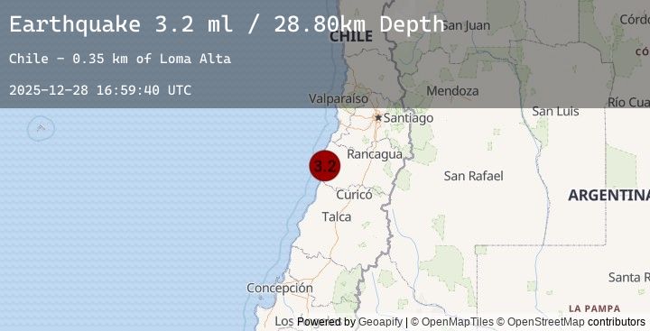 Map of LIBERTADOR O'HIGGINS, CHILE