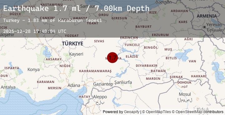 Map of EASTERN TURKEY