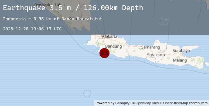 Map of JAVA, INDONESIA