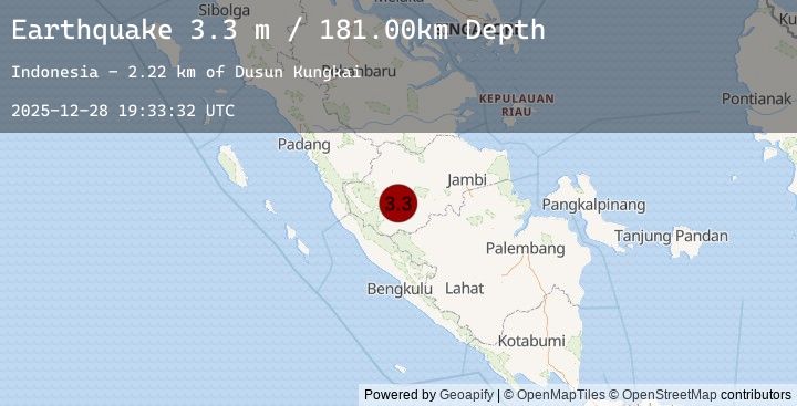 Map of SOUTHERN SUMATRA, INDONESIA
