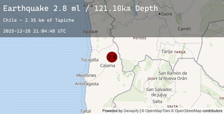 Map of ANTOFAGASTA, CHILE