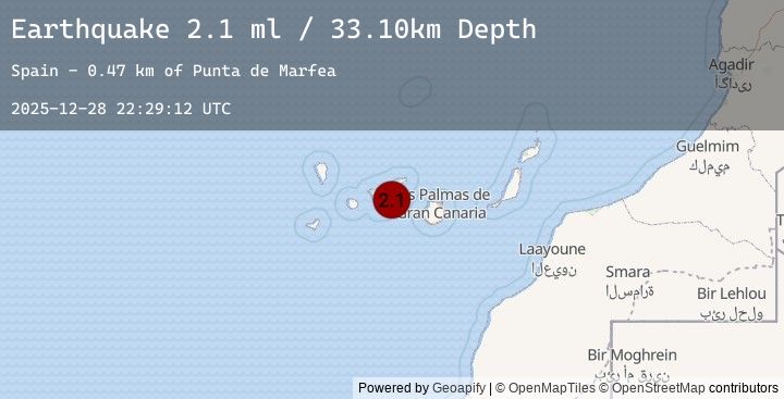 Map of CANARY ISLANDS, SPAIN REGION