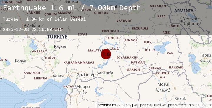 Map of EASTERN TURKEY