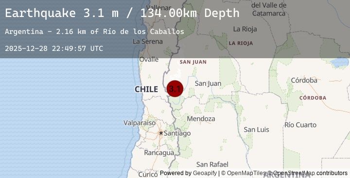 Map of SAN JUAN, ARGENTINA