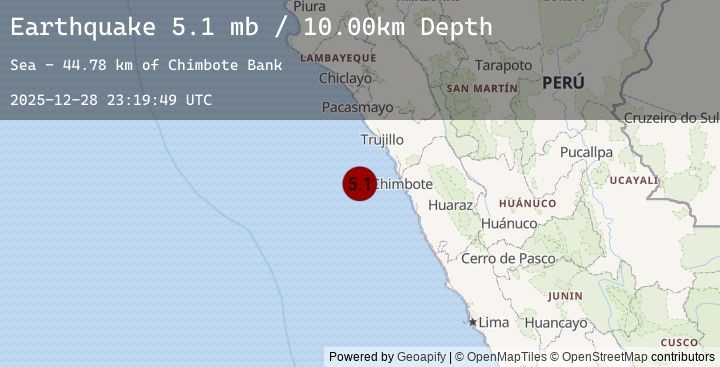 Map of OFF COAST OF NORTHERN PERU