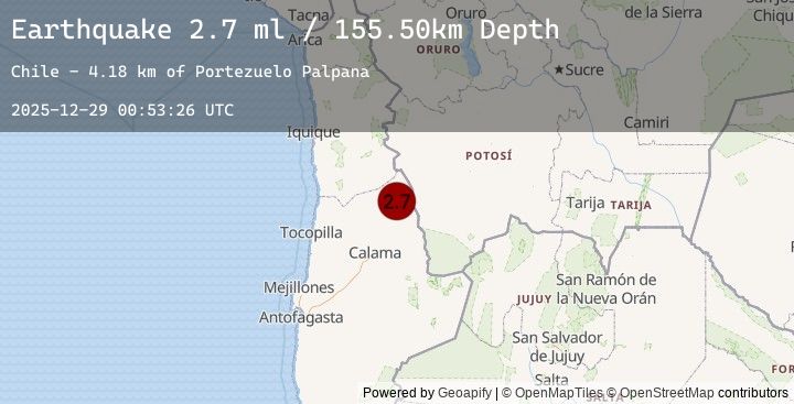 Map of ANTOFAGASTA, CHILE