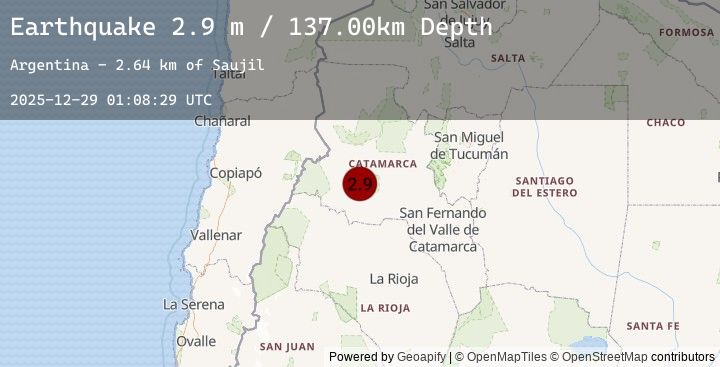 Map of CATAMARCA, ARGENTINA
