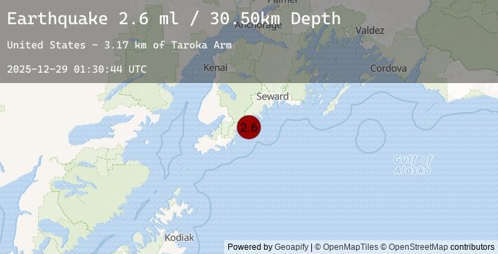 Map of KENAI PENINSULA, ALASKA