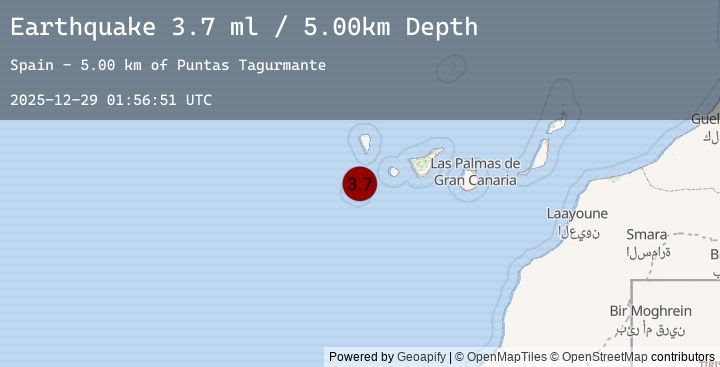 Map of CANARY ISLANDS, SPAIN REGION