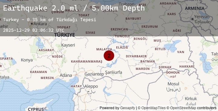 Map of EASTERN TURKEY