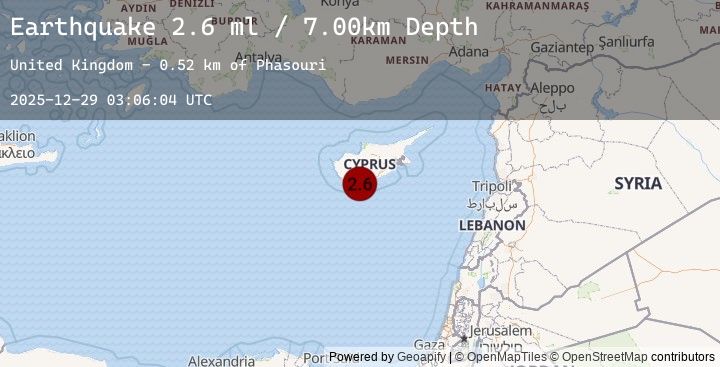 Map of CYPRUS REGION
