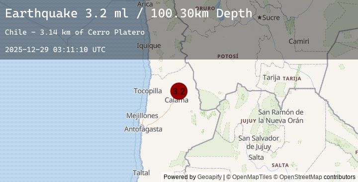 Map of ANTOFAGASTA, CHILE