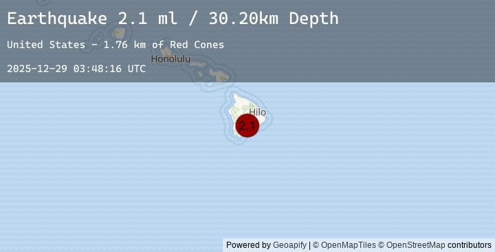 Map of ISLAND OF HAWAII, HAWAII