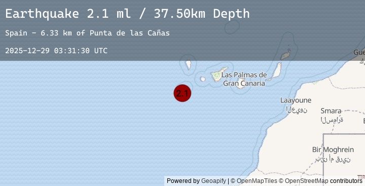 Map of CANARY ISLANDS, SPAIN REGION