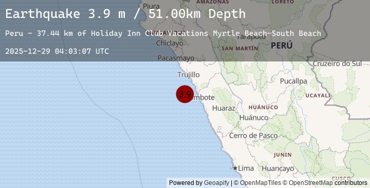 Map of NEAR COAST OF NORTHERN PERU