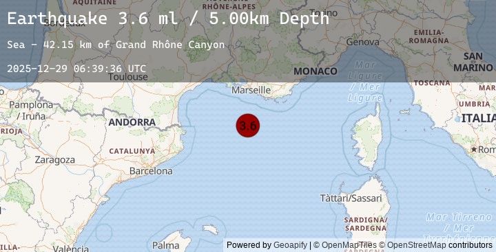 Map of WESTERN MEDITERRANEAN SEA